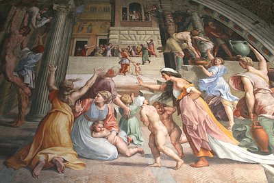 The Fire in the Borgo by Raffaello Sanzio Raphael